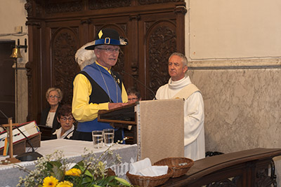 Jubilea Henny Kraayvanger (50 jaar lid) en Wim Peters (40 jaar lid)